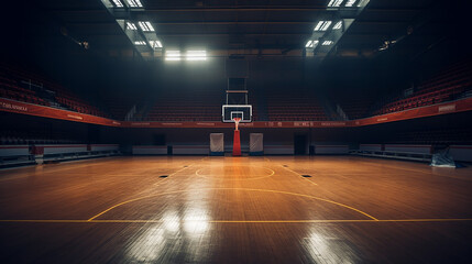 basketball court. sport arena - obrazy, fototapety, plakaty