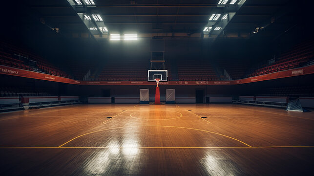 basketball court. sport arena