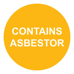 asbestos danger warning icon vector