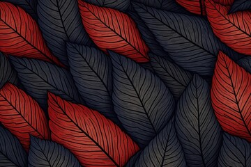 seamless background picture with leaf pattern, leaves, trees, tree branches