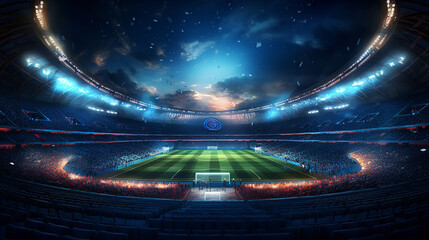 stadium background at night