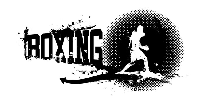 Boxing Banner Vector Illustration