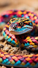 Colourful snake