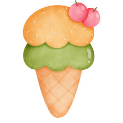 Cute ice cream cone
