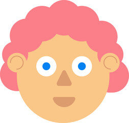 Girl avatar with pink hair