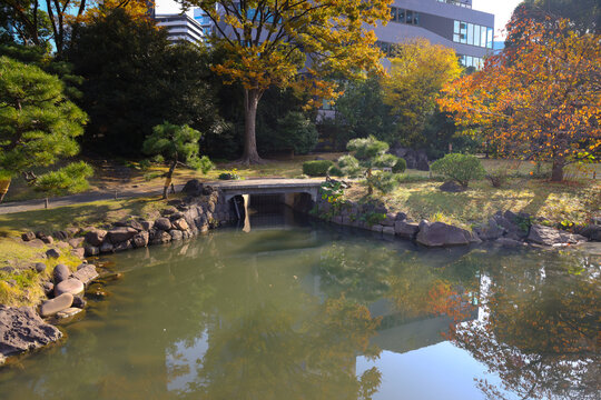 Nov 27 2023 the Kyu shibarikyu Japanese Garden, tokyo japan
