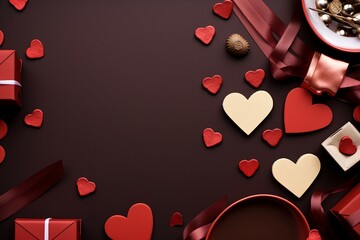 발렌타인데이 초콜릿 배경