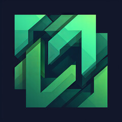 MN text logo design