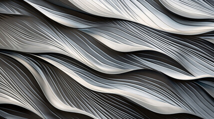 Aluminium Metal Steel Wave Suerface Curvy Pattern Texture