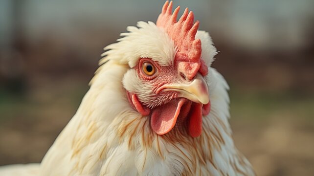 Hen face animal pictures Generative artificial intelligence
