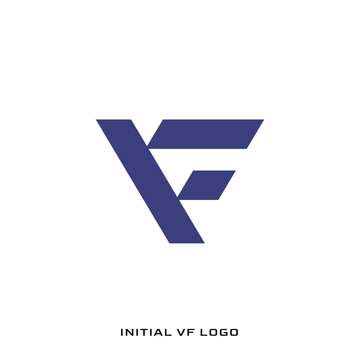 Modern Initial Letter VF Logo Design Template Vector Illustration