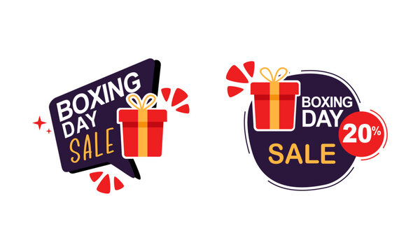 Boxing day sale badge collection