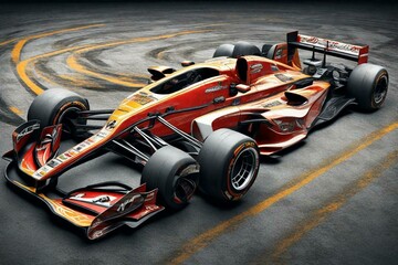 Fototapeta premium formula 1 racing car, Generative AI