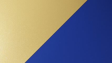 2枚のざらざらした質感の金色と紺色の背景素材。3D（横長）