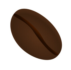 Isolated coffee bean: Vector graphic design.