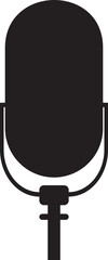 Podcast microphone icon vector element