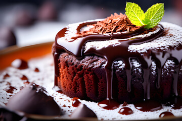 Chocolate Souffl&eacute;. Generative AI.