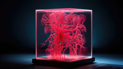 3d bioprinting of human tissues solid color background