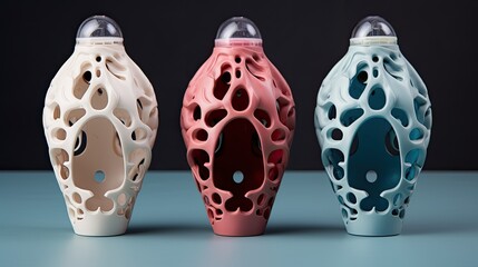 3d printed anatomical implants solid color background