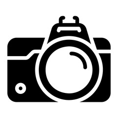 camera Solid icon - obrazy, fototapety, plakaty