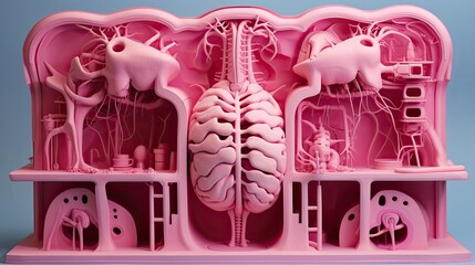 3d organ printing for transplants solid color background