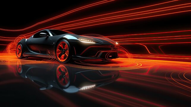 Advanced traction control systems solid color background