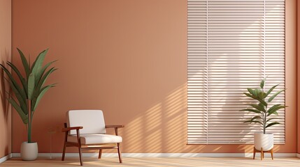 Automated blinds for privacy and light control solid color background