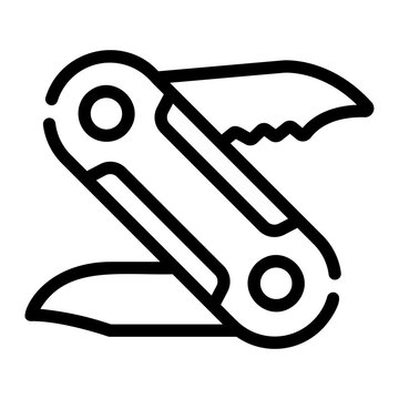 recommend clip art: pocket knife Line Icon