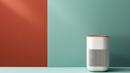 Home air purifiers for clean indoor air solid color background