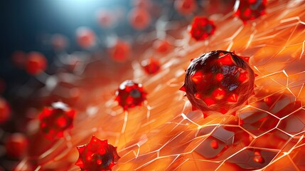 Nanotechnology in wound healing solid color background
