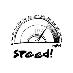 Speedometer doodle