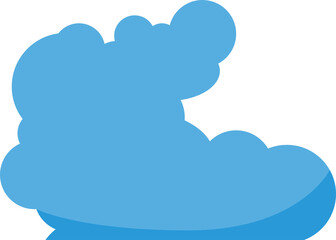 Blue Cloudscape Illustration
