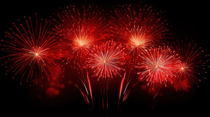 Fototapeta premium Presidents day event celebration with fireworks concept