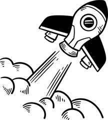 Rocket Ship Doodle