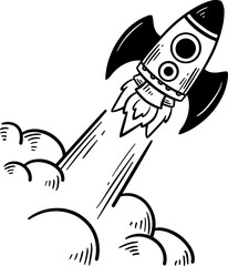 Rocket Ship Doodle