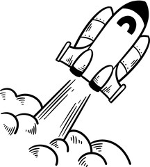 Rocket Ship Doodle