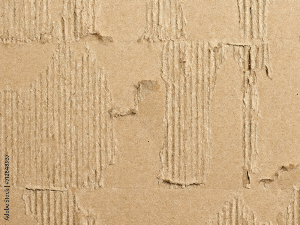 Wall mural cardboard texture background. abstract brown cardboard background