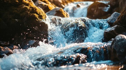 Immersed in the healing power of nature, using the waterfalls energy to enhance mindful breathing techniques.
