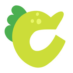 dinosaur alphabet cartoon