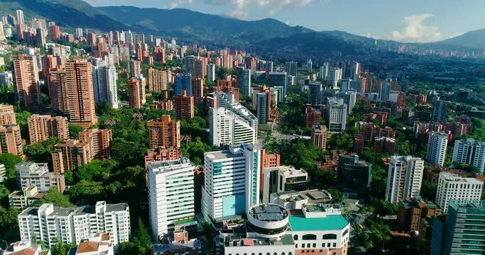 El Poblado's hidden treasures and tourist attraction from above.