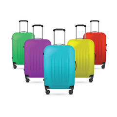 Plastic travel bags set