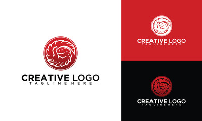 Pangolin vector logo icon illustration minimalistic design