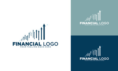 Simple illustration logo for financial company.