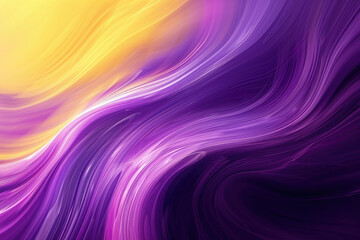 Fototapeta premium Abstract Trendy Yellow Purple Blured Swirl Wave Motion Fluid Soft Background