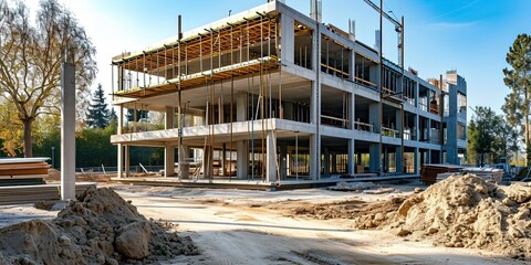 Fototapeta premium building under construction