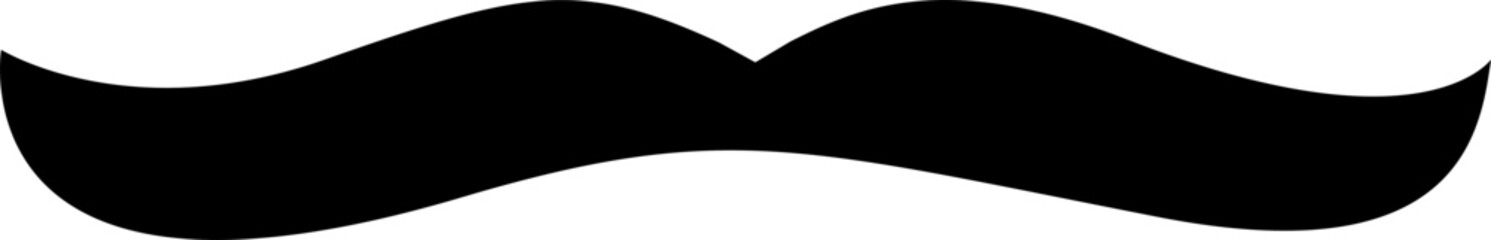 Fototapeta na wymiar Mustache icon isolated on white background. Mustache symbol. Vector illustration