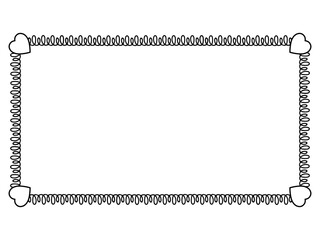 Valentine Background Heart Frame Decoration
