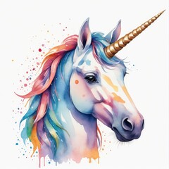 Watercolor unicorn