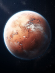 Fototapeta premium mysterious unknown planet,created with Generative AI tecnology.