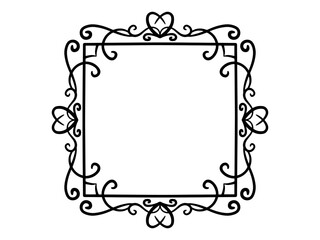 Valentine Background Heart Frame Decoration
